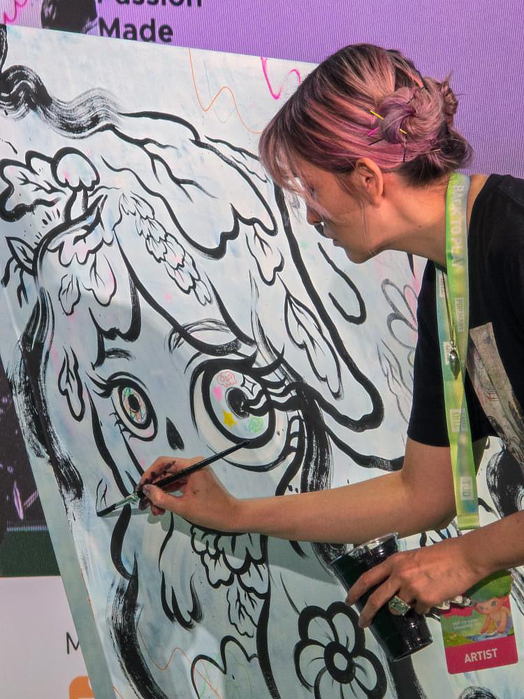 Forest Pop - Original Live Painting from POP MART Toy Show