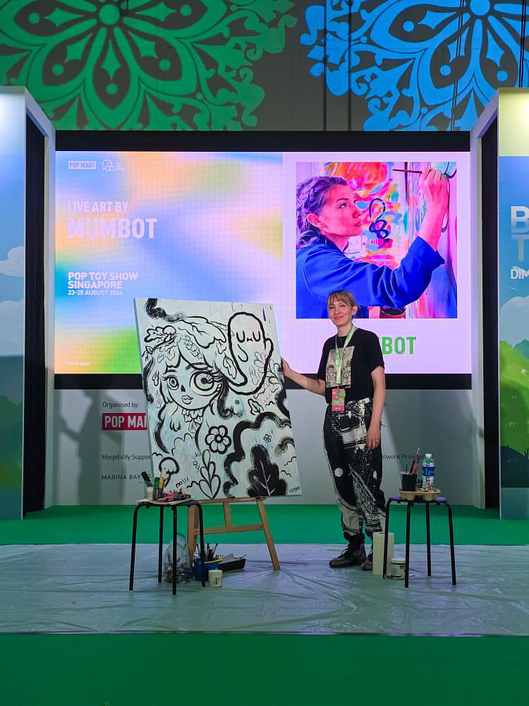 Forest Pop - Original Live Painting from POP MART Toy Show