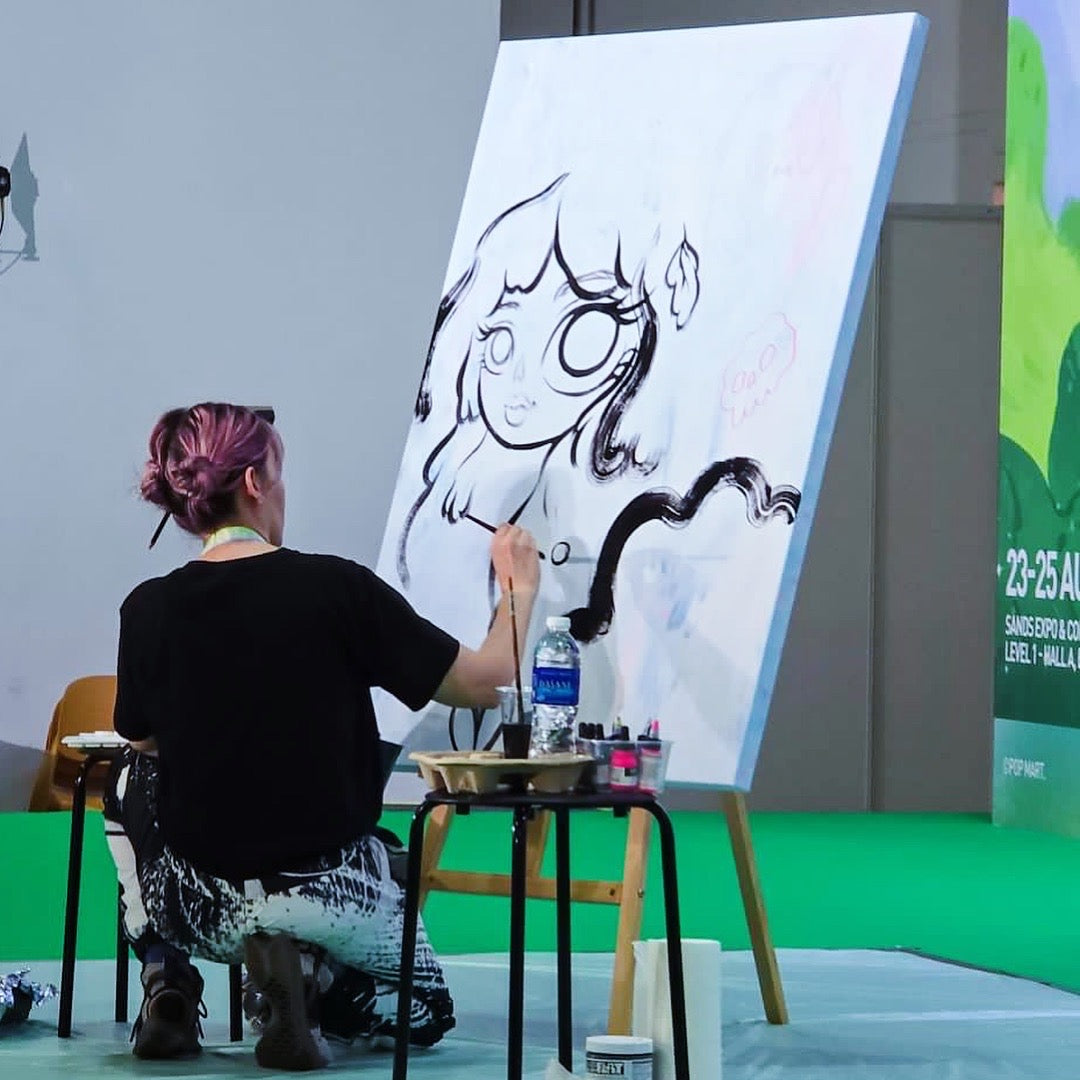 Forest Pop - Original Live Painting from POP MART Toy Show