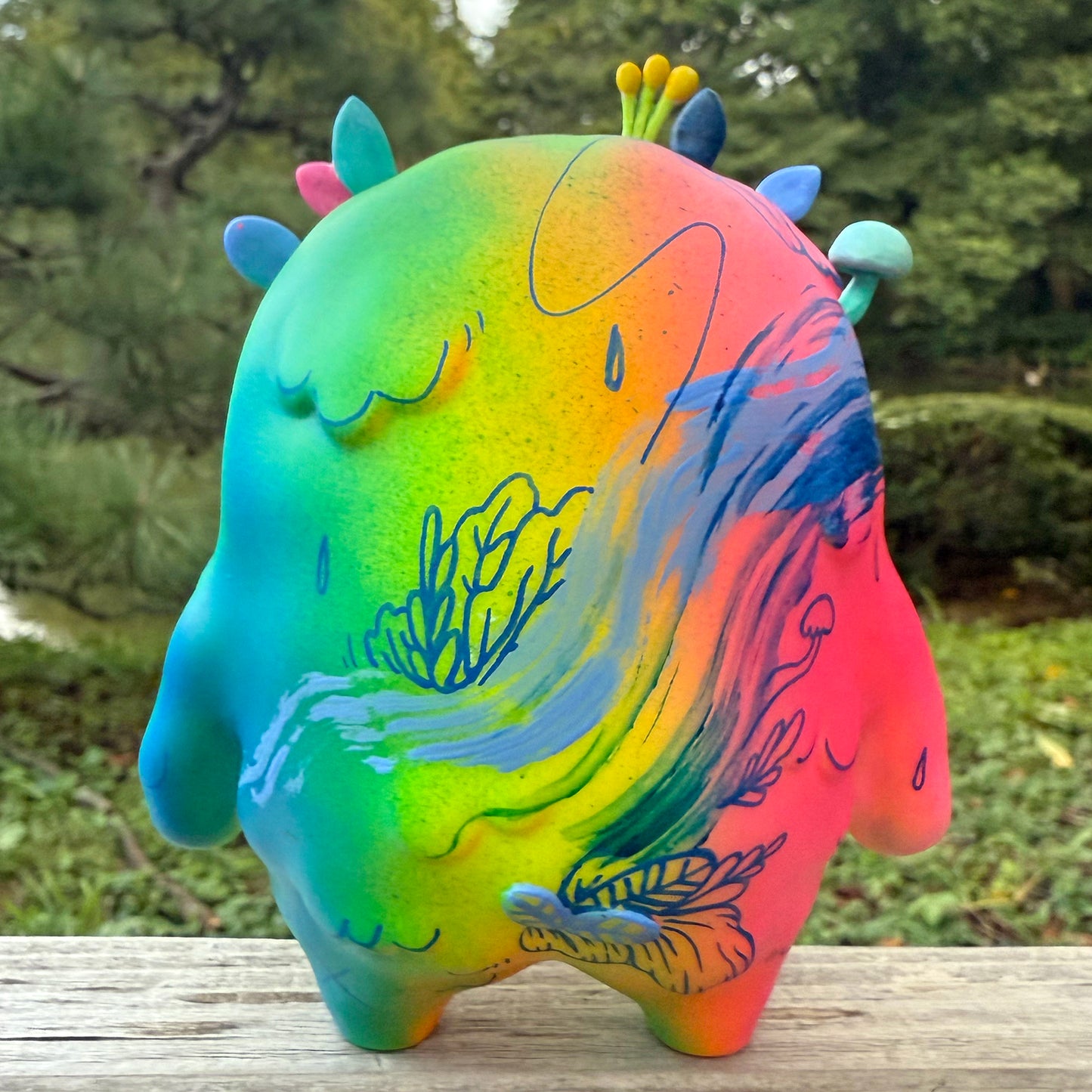 "Color Splash" - MOSSY 1/1 Hand-Painted Soft Vinyl