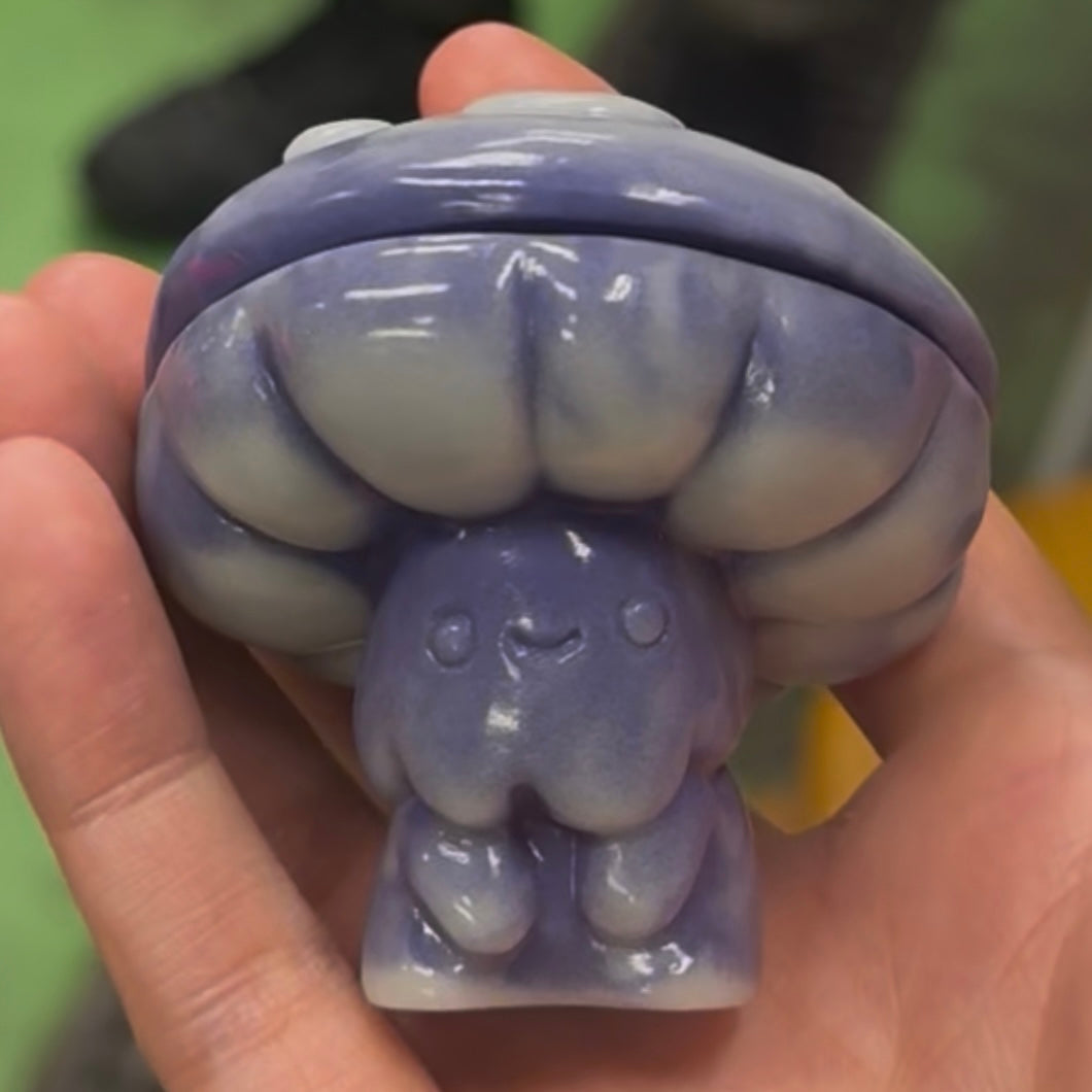 "SWIRPLE" - Purple & GID Double Pour SHUMI Sofubi
