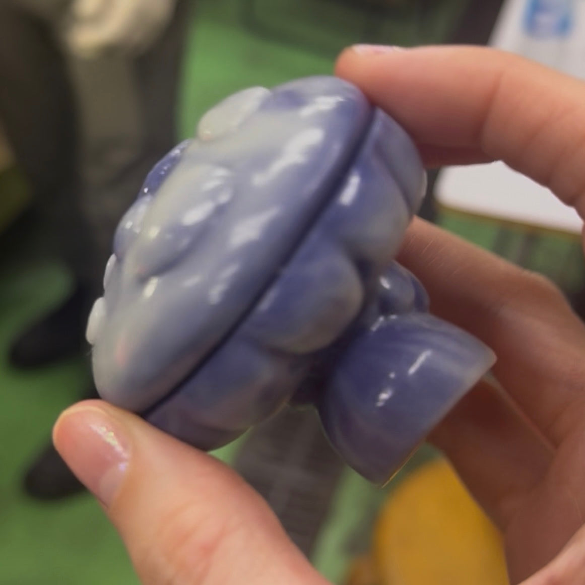 "SWIRPLE" - Purple & GID Double Pour SHUMI Sofubi