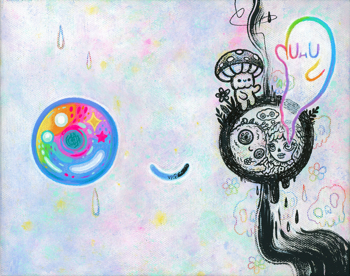 Little Scribbles, BIG DREAMS - Original Artwork on Canvas